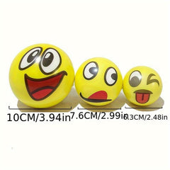 12pcs Sponge Balls Happy Face Expression Balls Mood Balls Funny Squeeze Balls