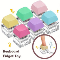 Fidget Keyboard Keychain Toy Stress Relief Gift