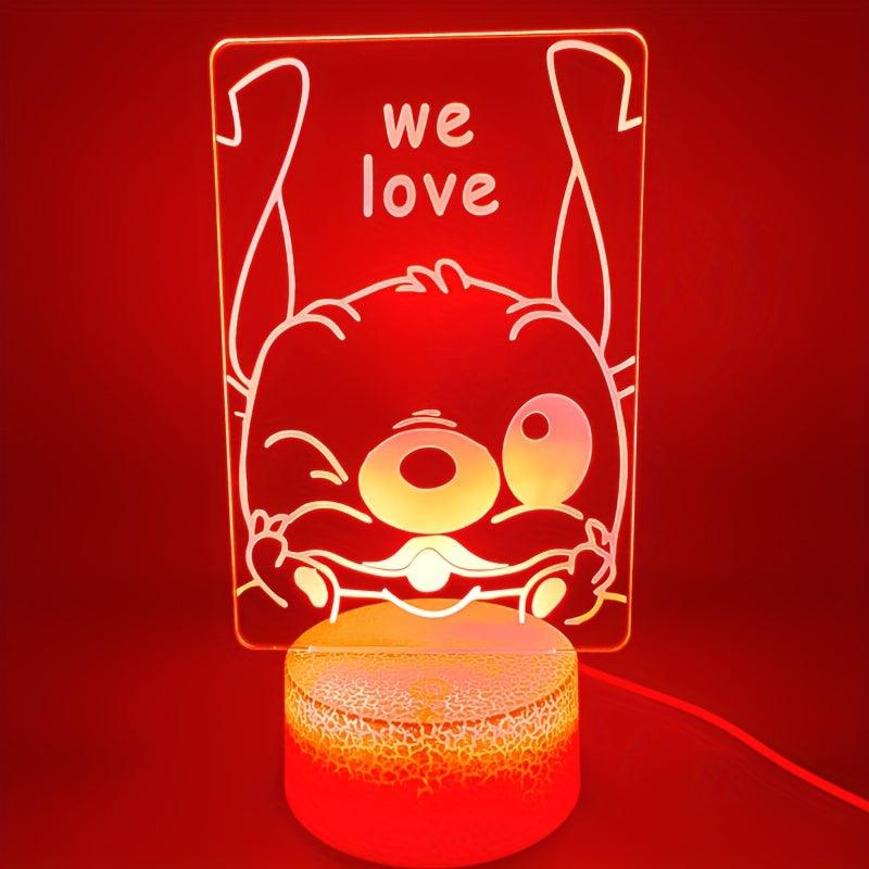 3D LED Night Light USB Powered Decorative Ambient Table Light for Bedroom Decor