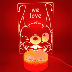 3D LED Night Light USB Powered Decorative Ambient Table Light for Bedroom Decor
