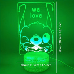 3D LED Night Light USB Powered Decorative Ambient Table Light for Bedroom Decor
