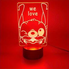 3D LED Night Light USB Powered Decorative Ambient Table Light for Bedroom Decor