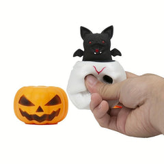 Halloween Pumpkin Bat Skull Decompression Toy Tricky Horror Vent Toy