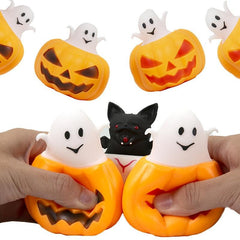 Halloween Pumpkin Bat Skull Decompression Toy Tricky Horror Vent Toy