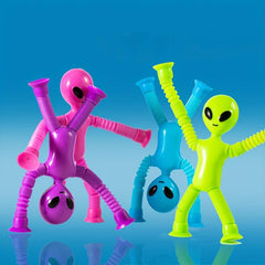Funny Stretch Suction Tube Alien Expansion Toy