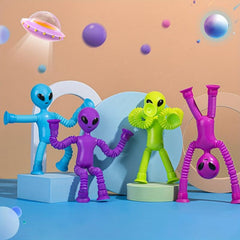 Funny Stretch Suction Tube Alien Expansion Toy