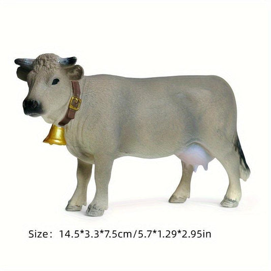 Farm World Animal Figurine Farm Toys Braunvieh Cow