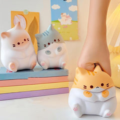 Kitten Squeeze Toy Funny Slow Rebound Bubble Decompressing Toy