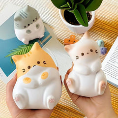 Kitten Squeeze Toy Funny Slow Rebound Bubble Decompressing Toy