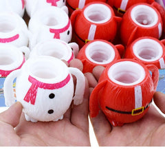 Kids Santa Boy Squeeze Cup Decompress Snowman Cup
