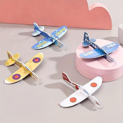 10pcs Mini Foam Airplane DIY Puzzle Educational Toy Kindergarten Gift