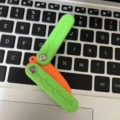 3D Gravity Carrot Butterfly Decompression Push Small Toy