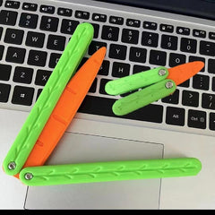 3D Gravity Carrot Butterfly Decompression Push Small Toy