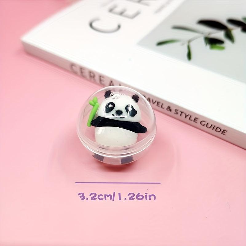 100pcs 32mm Transparent Twist Egg Ball Toy Pen Sleeve Toy Small Gift