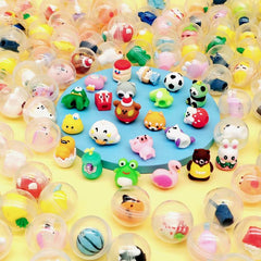 100pcs 32mm Transparent Twist Egg Ball Toy Pen Sleeve Toy Small Gift