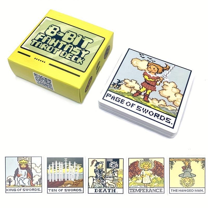 8 Bit Fantasy Tarot Cards Deck Pixelated Retro Video Game Art