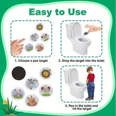 Boys Potty Time Changing Sticker Urinal Training Sticker