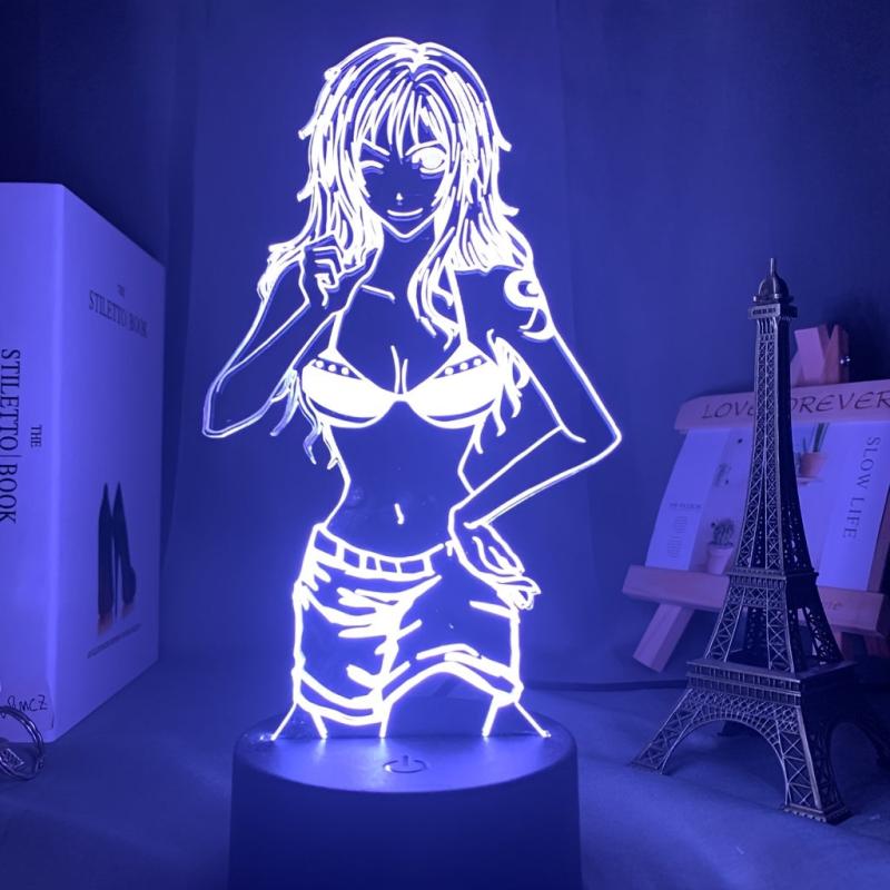 Anime Night Light 3D LED Touch Remote Control Desk Lamp