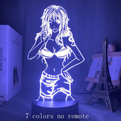 Anime Night Light 3D LED Touch Remote Control Desk Lamp