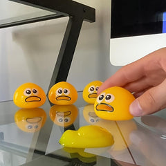 5pcs Vomiting Egg Yolk Decompressing Toys Stress Balls Slime Sensory Toys