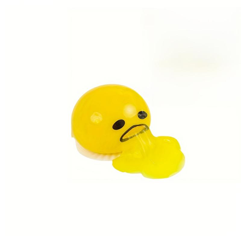 5pcs Vomiting Egg Yolk Decompressing Toys Stress Balls Slime Sensory Toys