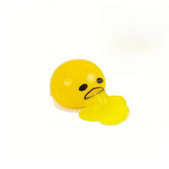 5pcs Vomiting Egg Yolk Decompressing Toys Stress Balls Slime Sensory Toys