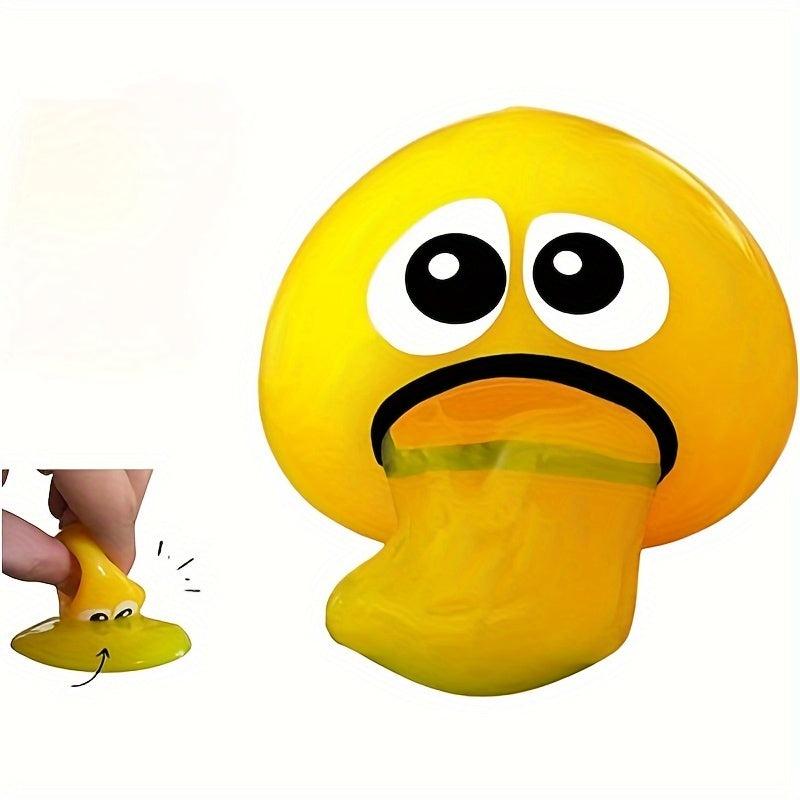5pcs Vomiting Egg Yolk Decompressing Toys Stress Balls Slime Sensory Toys