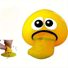 5pcs Vomiting Egg Yolk Decompressing Toys Stress Balls Slime Sensory Toys