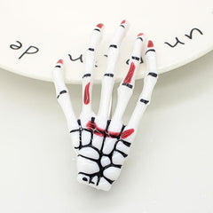 2 Pcs Halloween Skeleton Hand Bone Hair Clip Horror Hair Clip