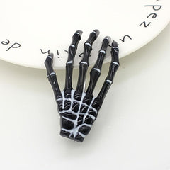 2 Pcs Halloween Skeleton Hand Bone Hair Clip Horror Hair Clip