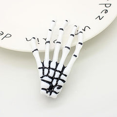 2 Pcs Halloween Skeleton Hand Bone Hair Clip Horror Hair Clip