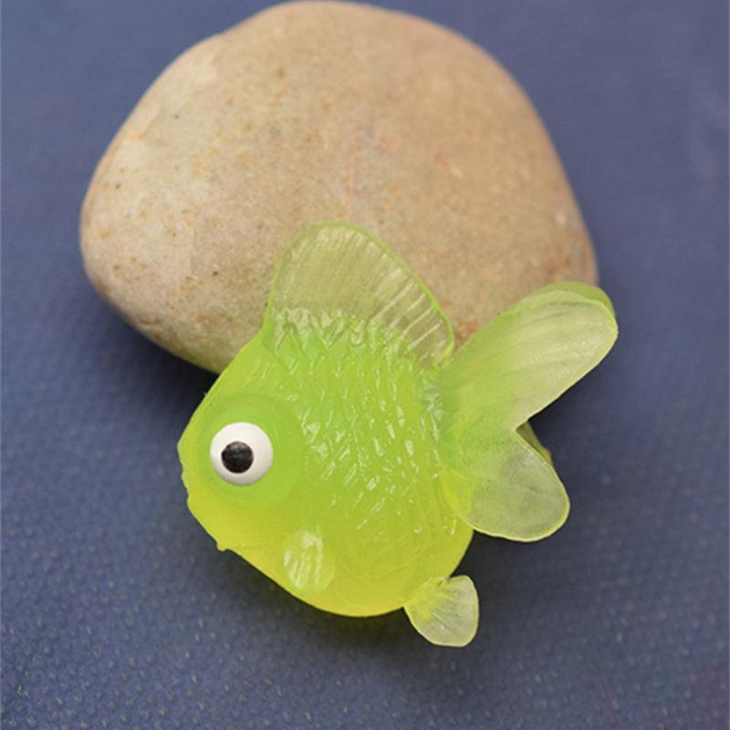 Soft Rubber Goldfish Toy for Fish Tank Decoration