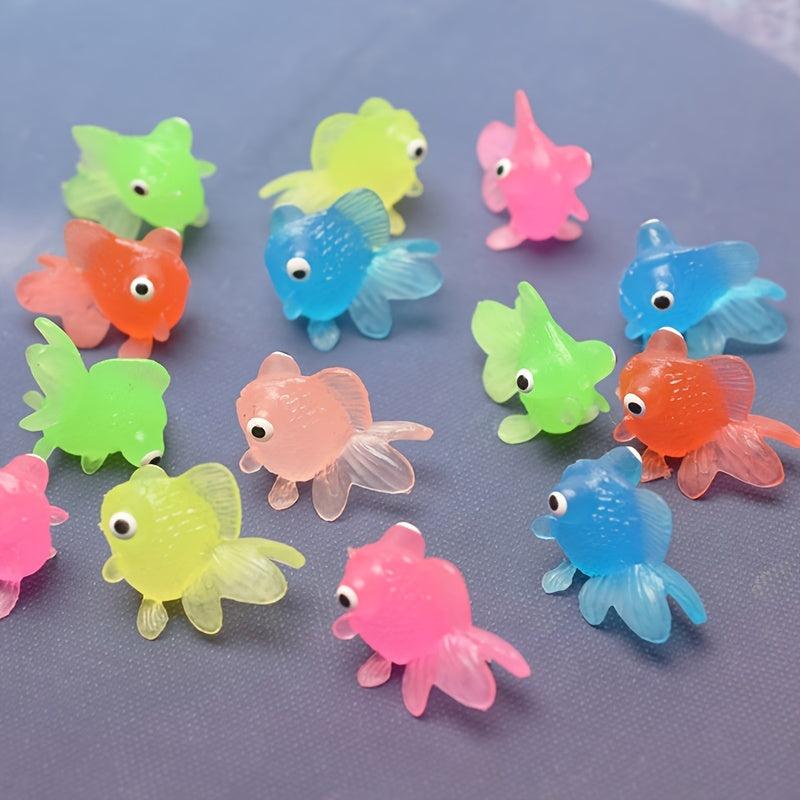 Soft Rubber Goldfish Toy for Fish Tank Decoration