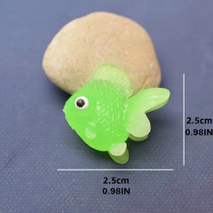Soft Rubber Goldfish Toy for Fish Tank Decoration