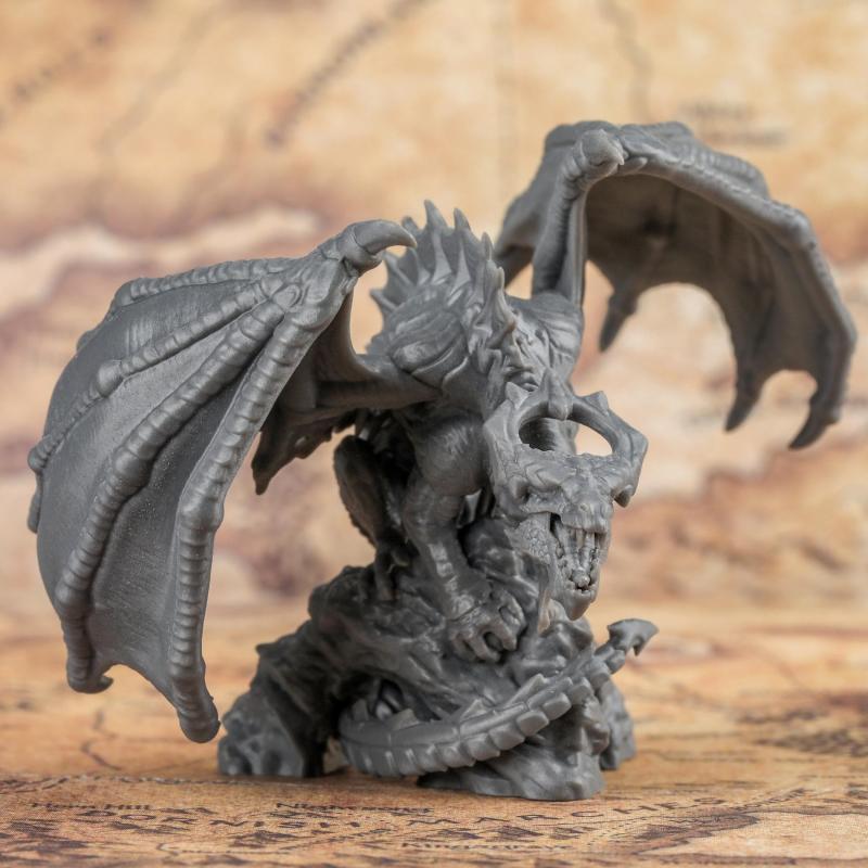 Unpainted Dragon Miniatures TTrpg Game For Tabletop Rpg Enthusiasts
