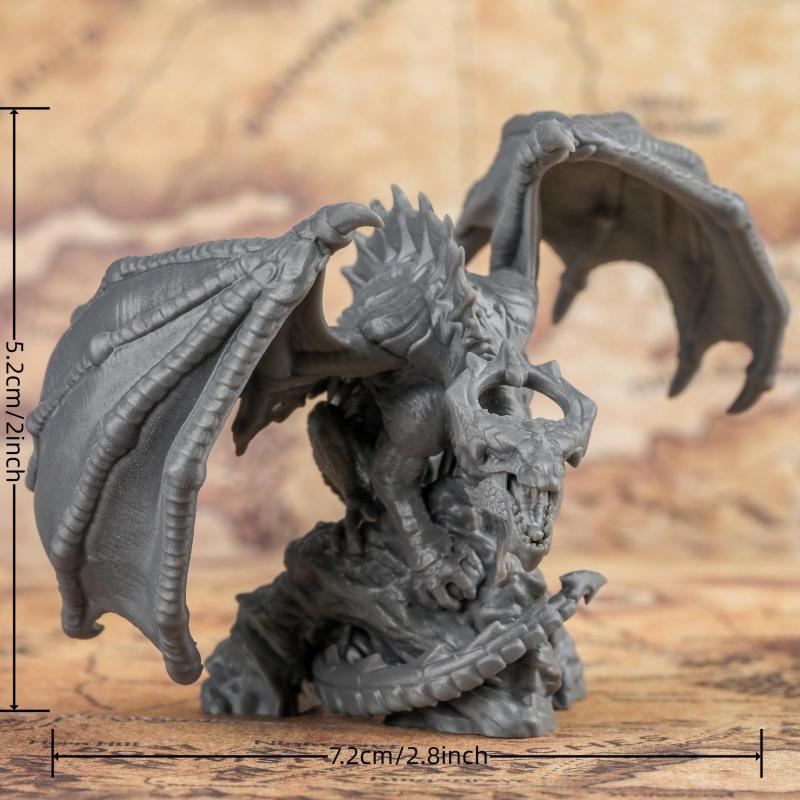 Unpainted Dragon Miniatures TTrpg Game For Tabletop Rpg Enthusiasts