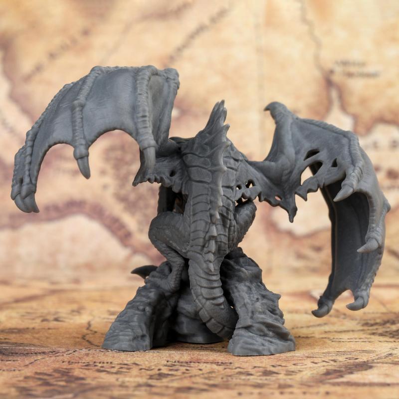 Unpainted Dragon Miniatures TTrpg Game For Tabletop Rpg Enthusiasts