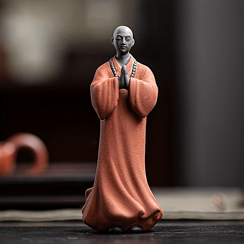 Monk Ceramic Dolls for Bonsai or Study Decor
