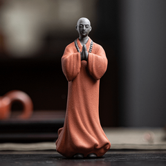 Monk Ceramic Dolls for Bonsai or Study Decor