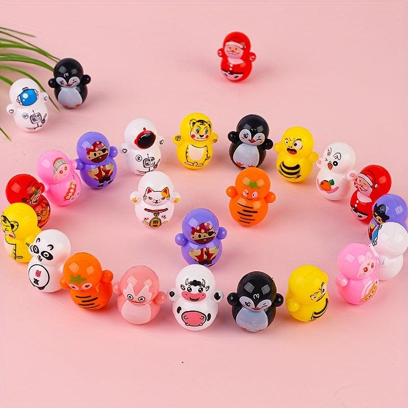 Cartoon Tumbler Relaxing Brain Puzzle Toy Spin Stunt Random Model