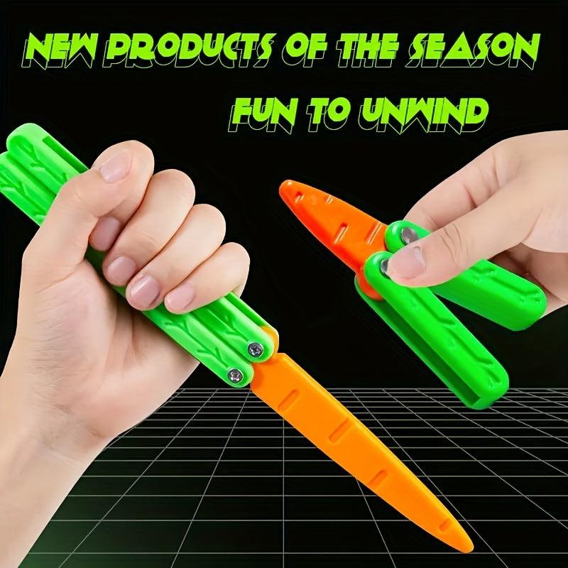 Carrot Butterfly Decompression Toy for Stress Relief