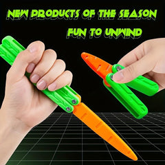Carrot Butterfly Decompression Toy for Stress Relief
