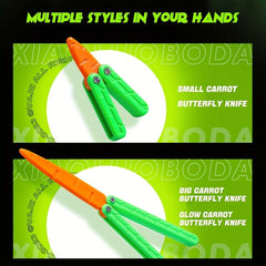 Carrot Butterfly Decompression Toy for Stress Relief
