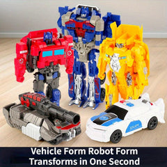 Deformation Robot Toy Model in 1 Second Car Airplane Gift