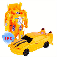 Deformation Robot Toy Model in 1 Second Car Airplane Gift