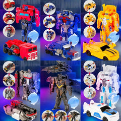 Deformation Robot Toy Model in 1 Second Car Airplane Gift