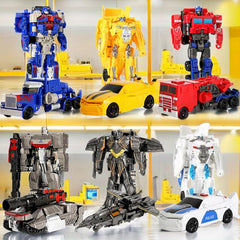 Deformation Robot Toy Model in 1 Second Car Airplane Gift