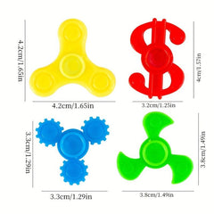 8pcs Decompression Fidget Spinner Toy Creative Finger Spinner Small Mini Toy