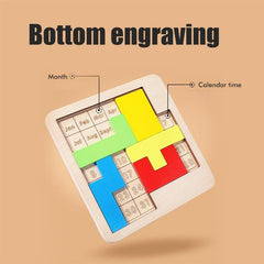 Wooden Daily Calendar Puzzle - Christmas Gift