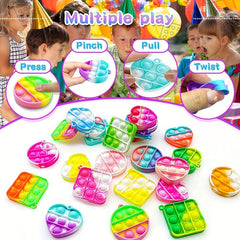 24pcs Pop Fidget Toys Party Favors for Toddler Mini Stress Toys for Kids
